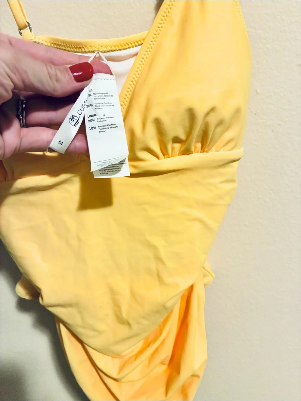 Cupshe Sunny Yellow One-Piece Swimsuit